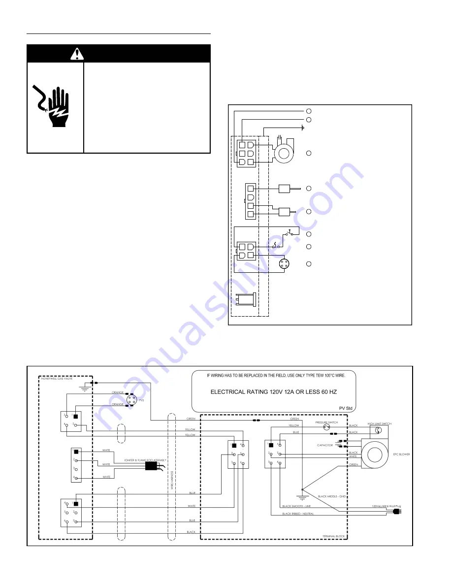 PowerFlex POWER VENTED GAS Models Installation And Operating Manual Download Page 13