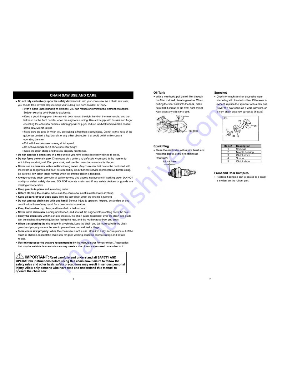 Powerhorse 190557 Owner'S Manual Download Page 8