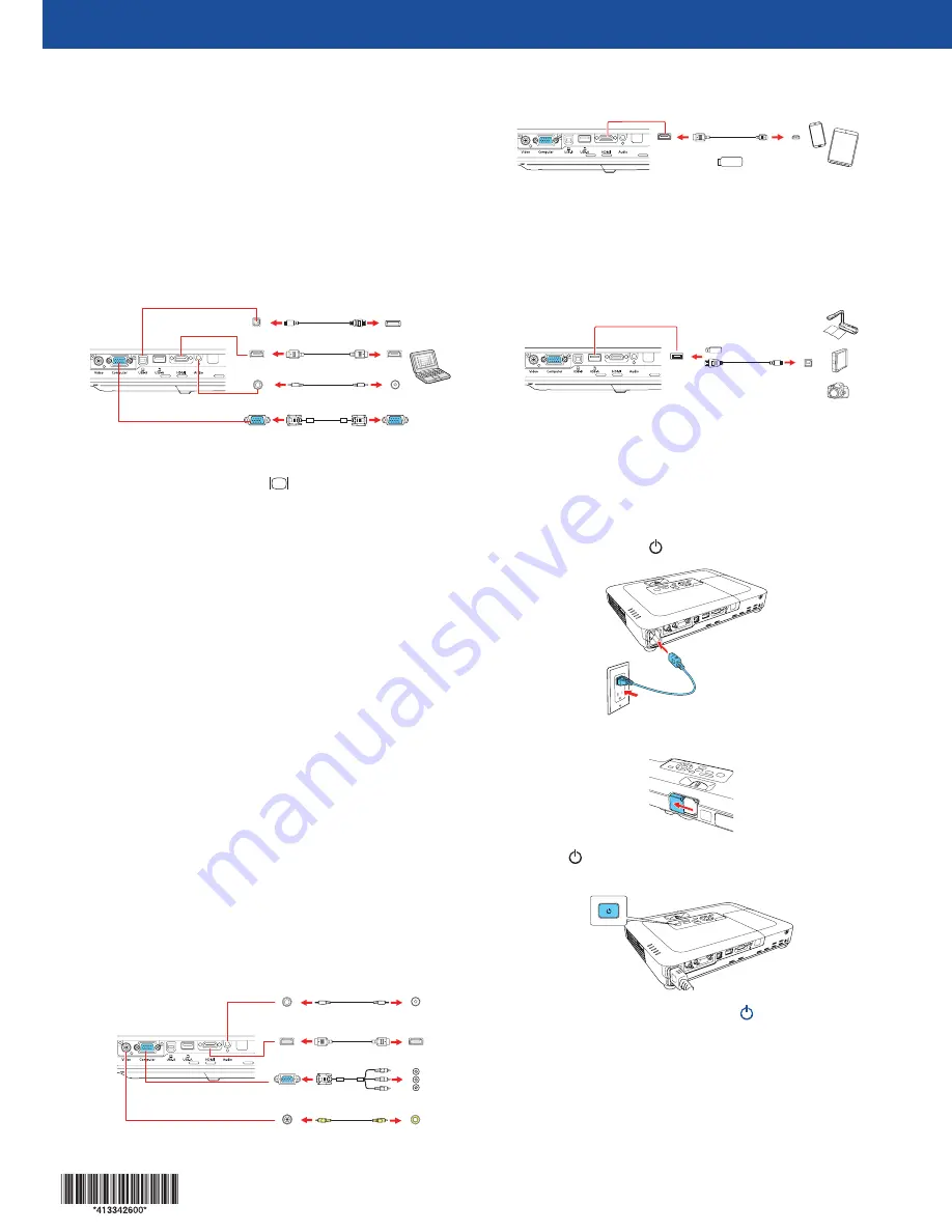 PowerLite 1780W Quick Setup Download Page 1