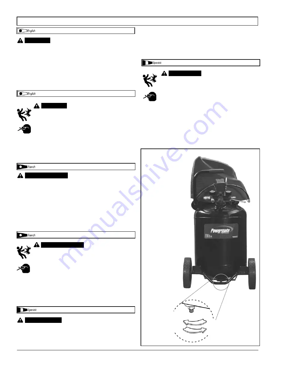 Powermate 200-2647 Operator'S & Parts Manual Download Page 13