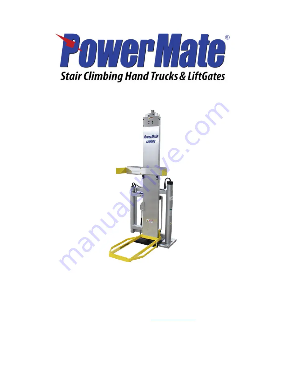 Powermate LiftGate LV-7 Instructions Manual Download Page 1