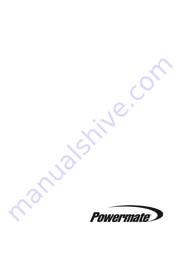 Powermate PM0145400 Owner'S Manual Download Page 40