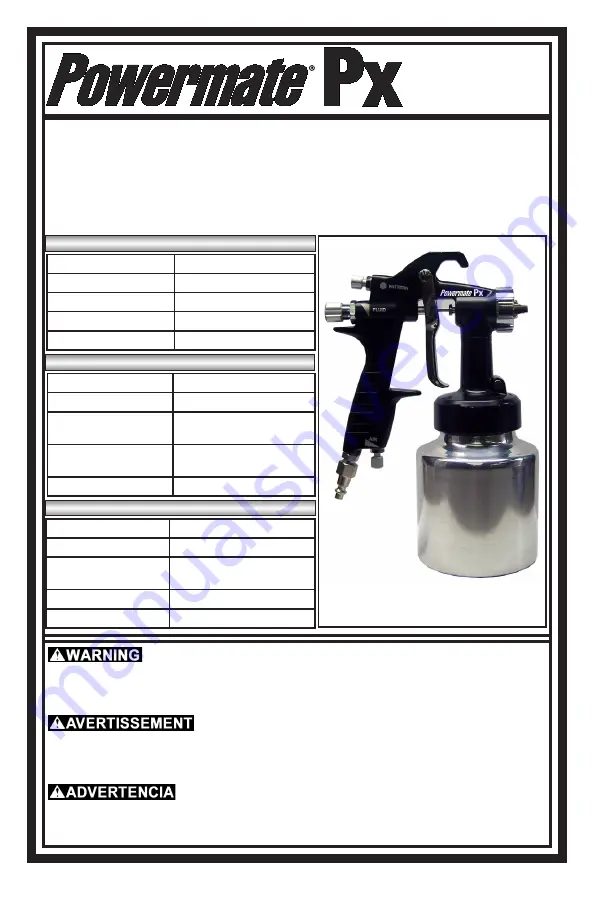 Powermate Px P010-0036SP Instruction Manual Download Page 1