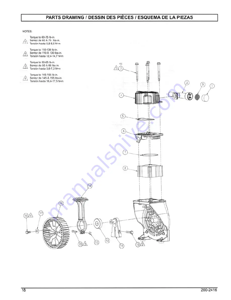 Powermate TA5090412 Operator'S & Parts Manual Download Page 18