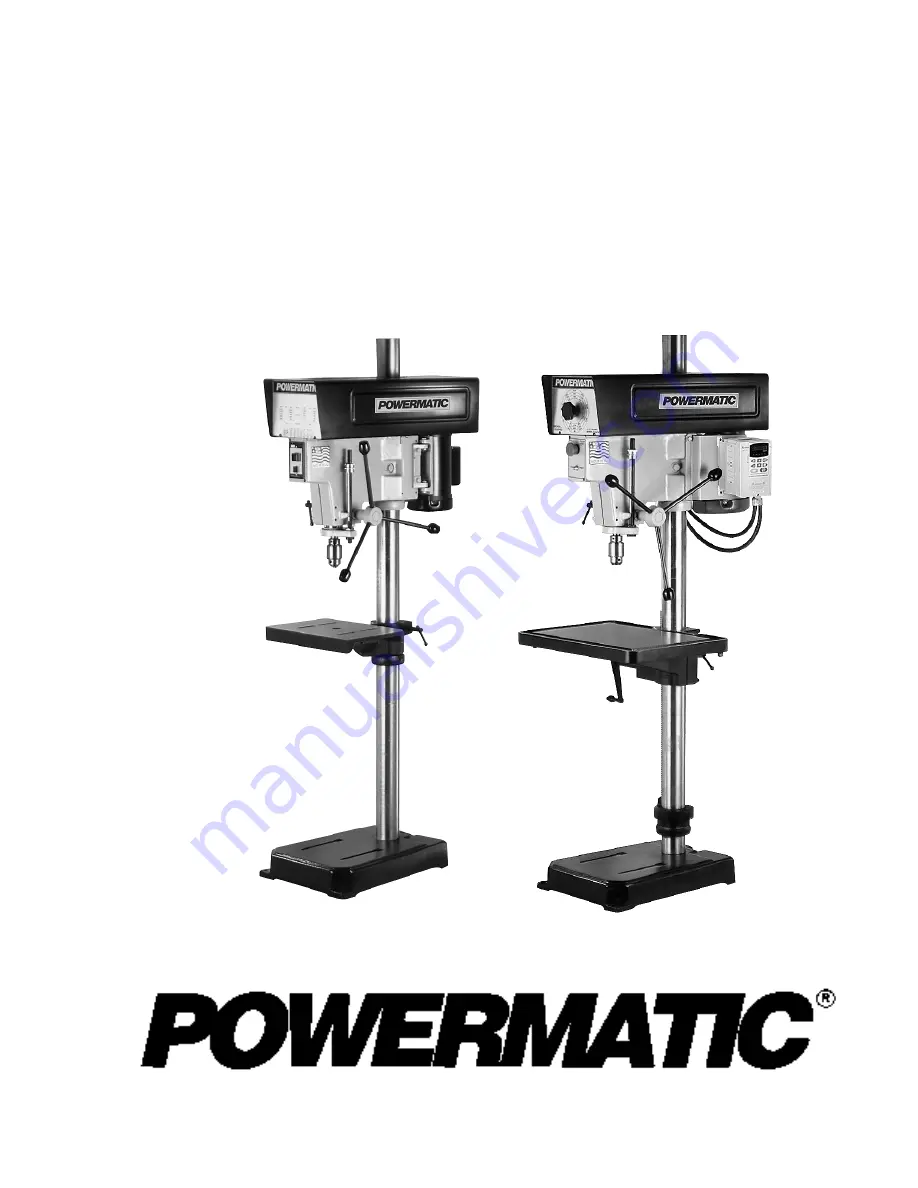 Powermatic 1150HD Скачать руководство пользователя страница 1