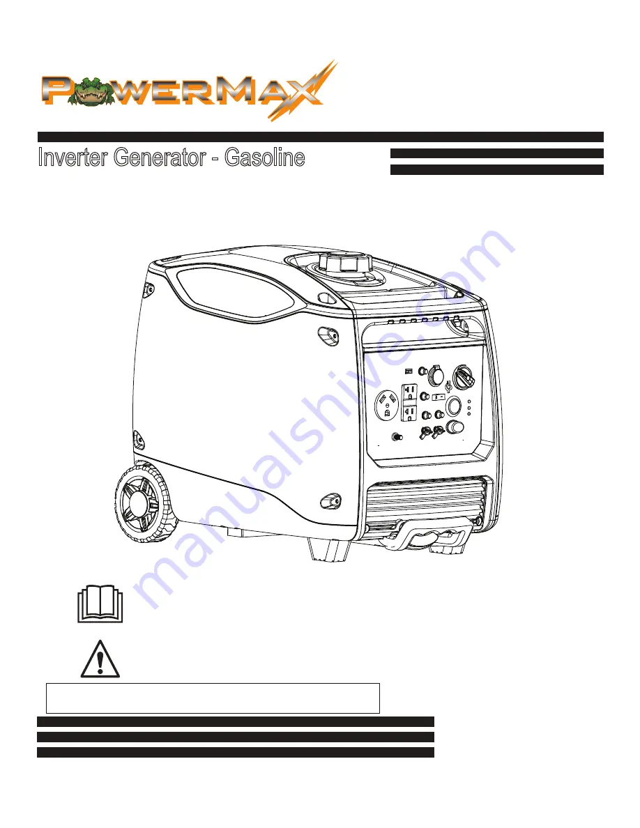 PowerMax PMG 4500iSR Operator'S Manual Download Page 1