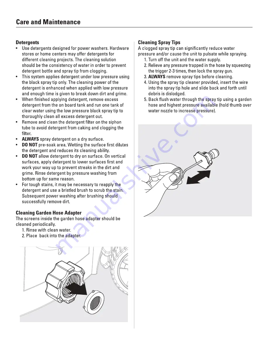 Powerplay SPYDER SPY2KCOS Assembly, Care And Use Instructions Download Page 14