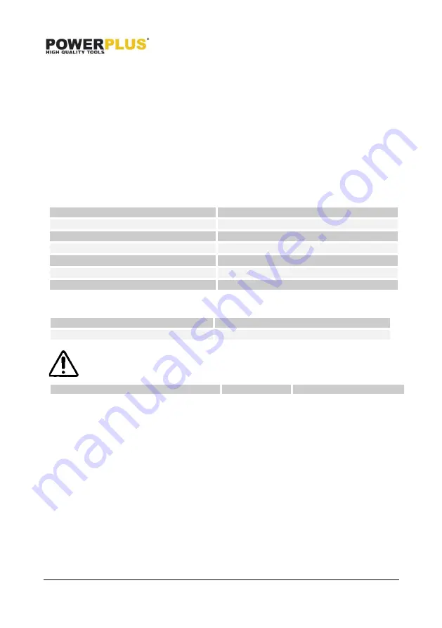 Powerplus POWXB10060 Manual Download Page 12