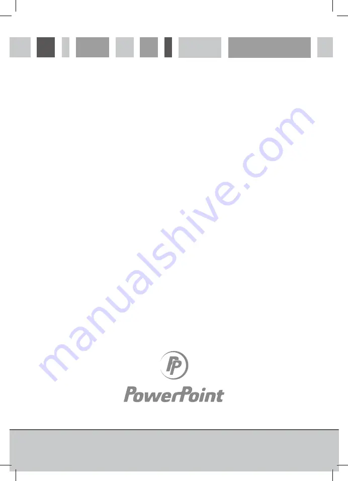 PowerPoint P21390XBSS Installation, Use And Maintenance Manual Download Page 13