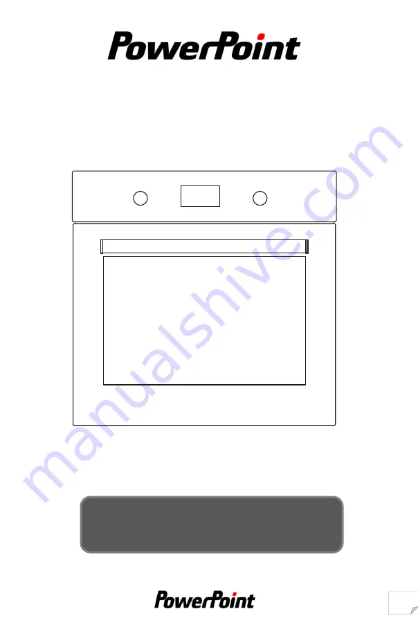 PowerPoint P24EFSBL Instructions Manual Download Page 1