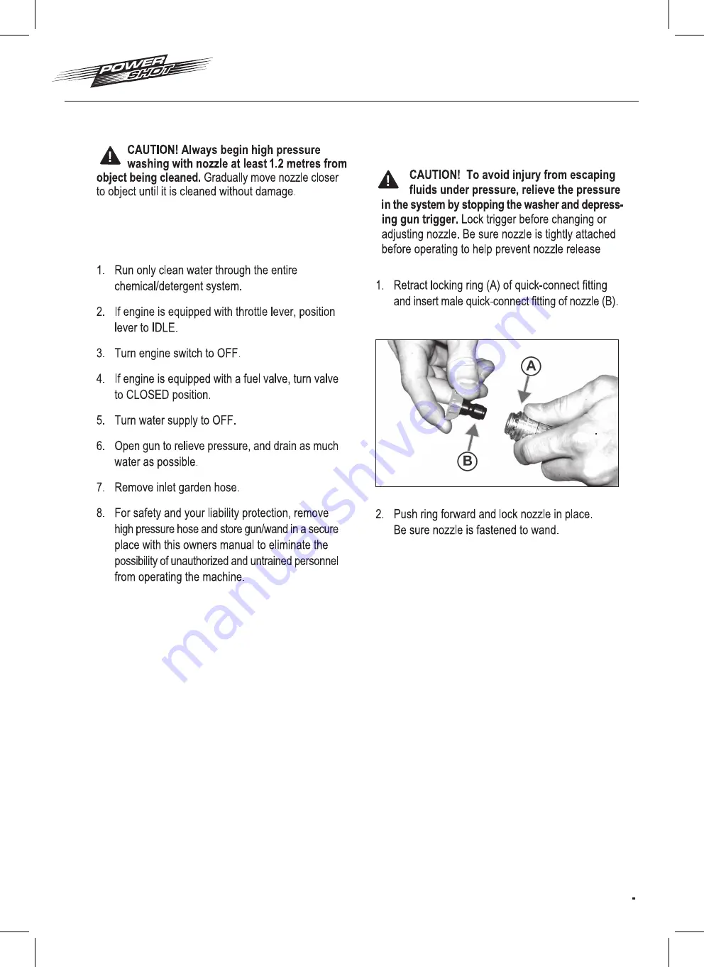 PowerShot PS3611ES Instruction Manual Download Page 11