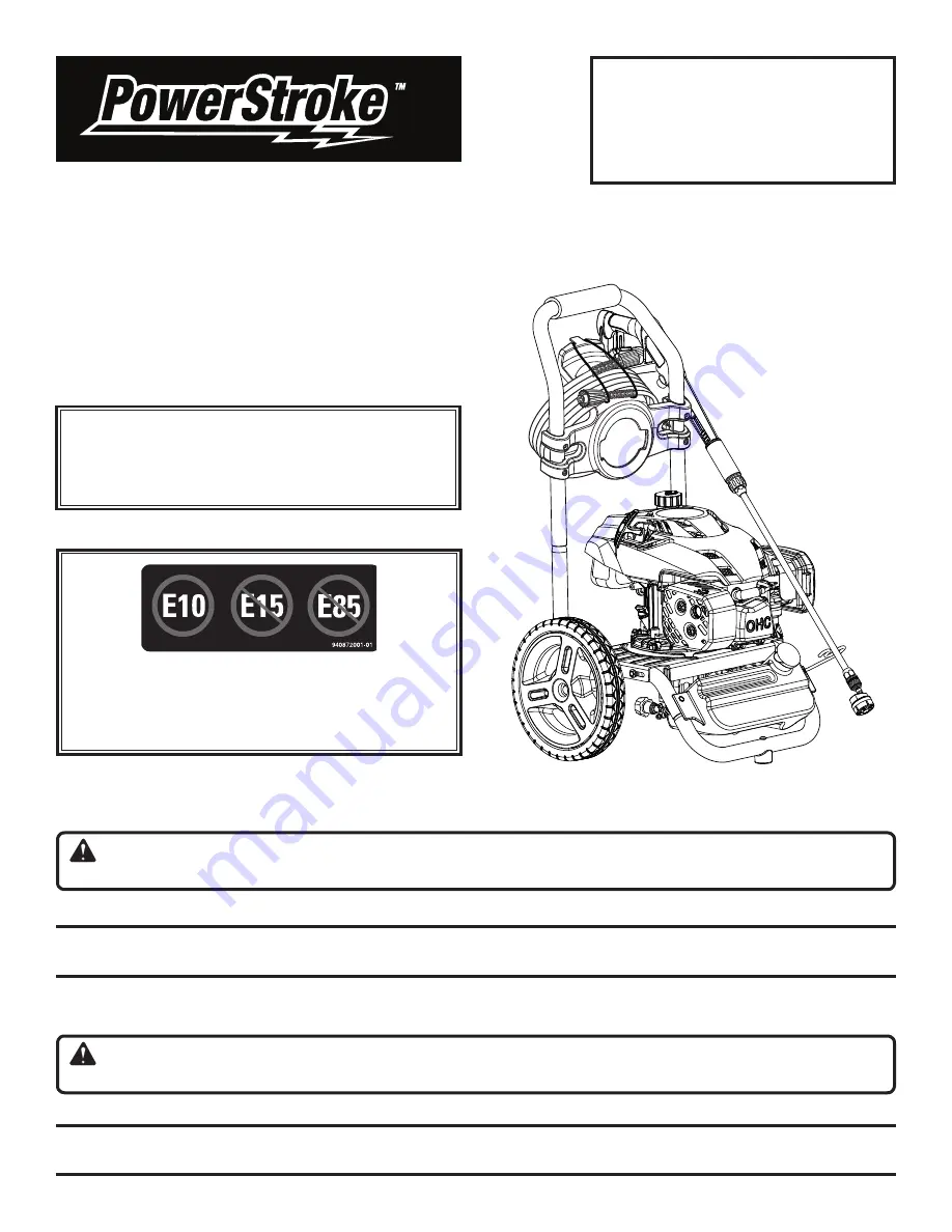 PowerStroke PS80945 Operator'S Manual Download Page 1