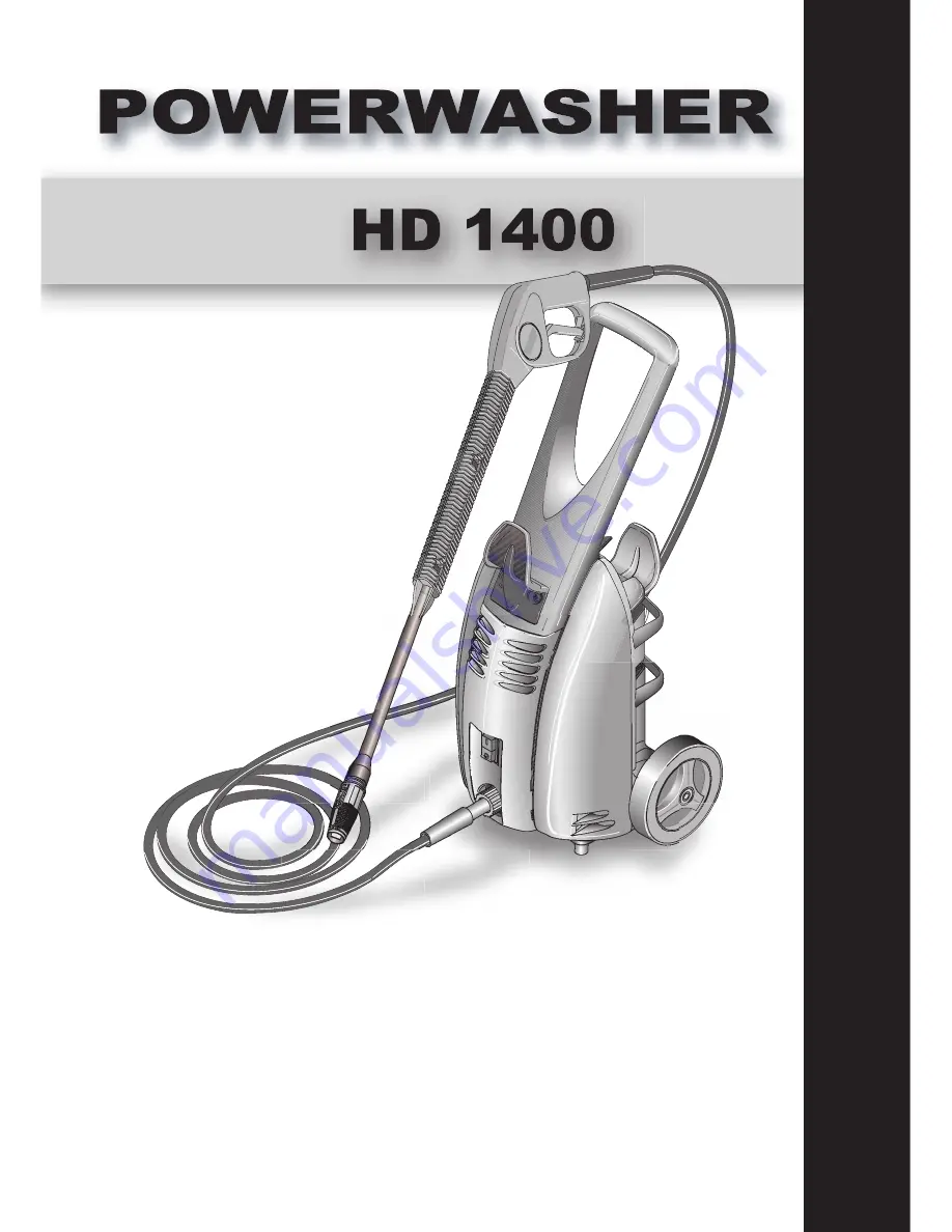 PowerWasher HD 1400 Скачать руководство пользователя страница 1