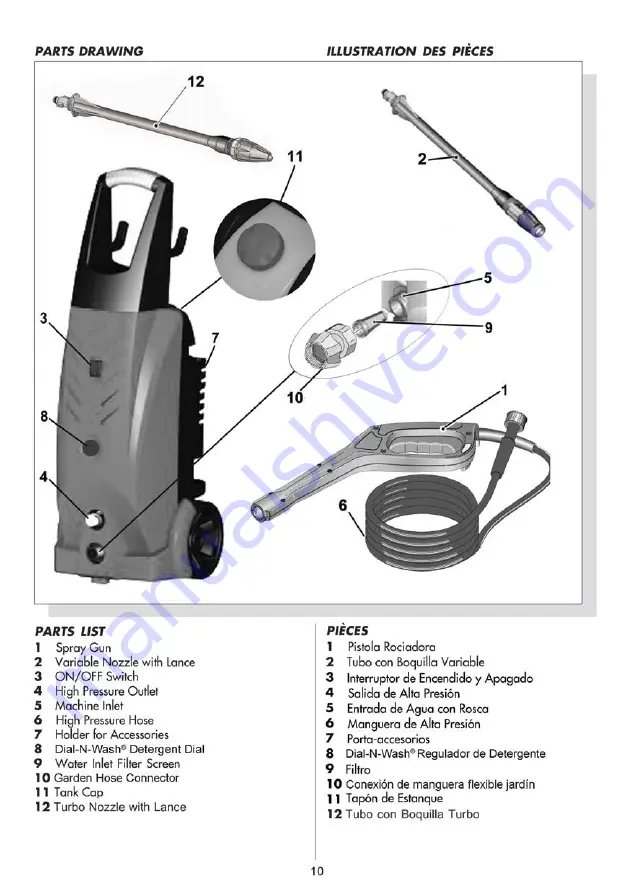 PowerWasher PW1850-U-S Operator'S Manual Download Page 10