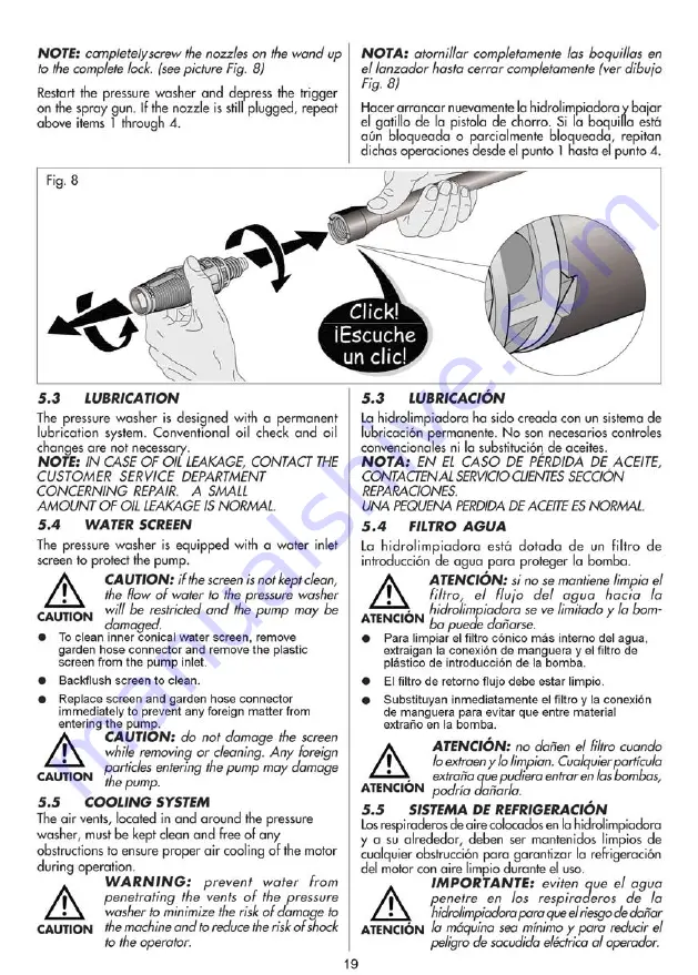 PowerWasher PW1850-U-S Operator'S Manual Download Page 19