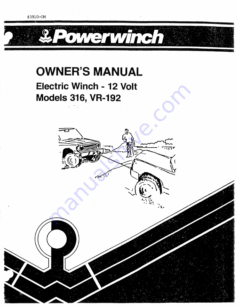 POWERWINCH VR-192 Скачать руководство пользователя страница 1