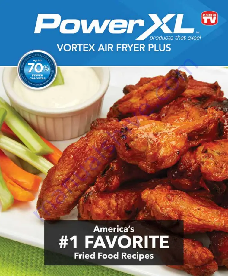 PowerXL Vortex Air Fryer Plus Quick Start Manual Download Page 1