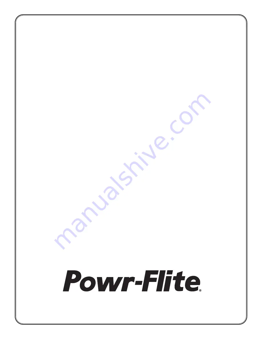 Powr-Flite DOWNDRAFT PDF6WRD Operator'S Manual & Parts List Download Page 6