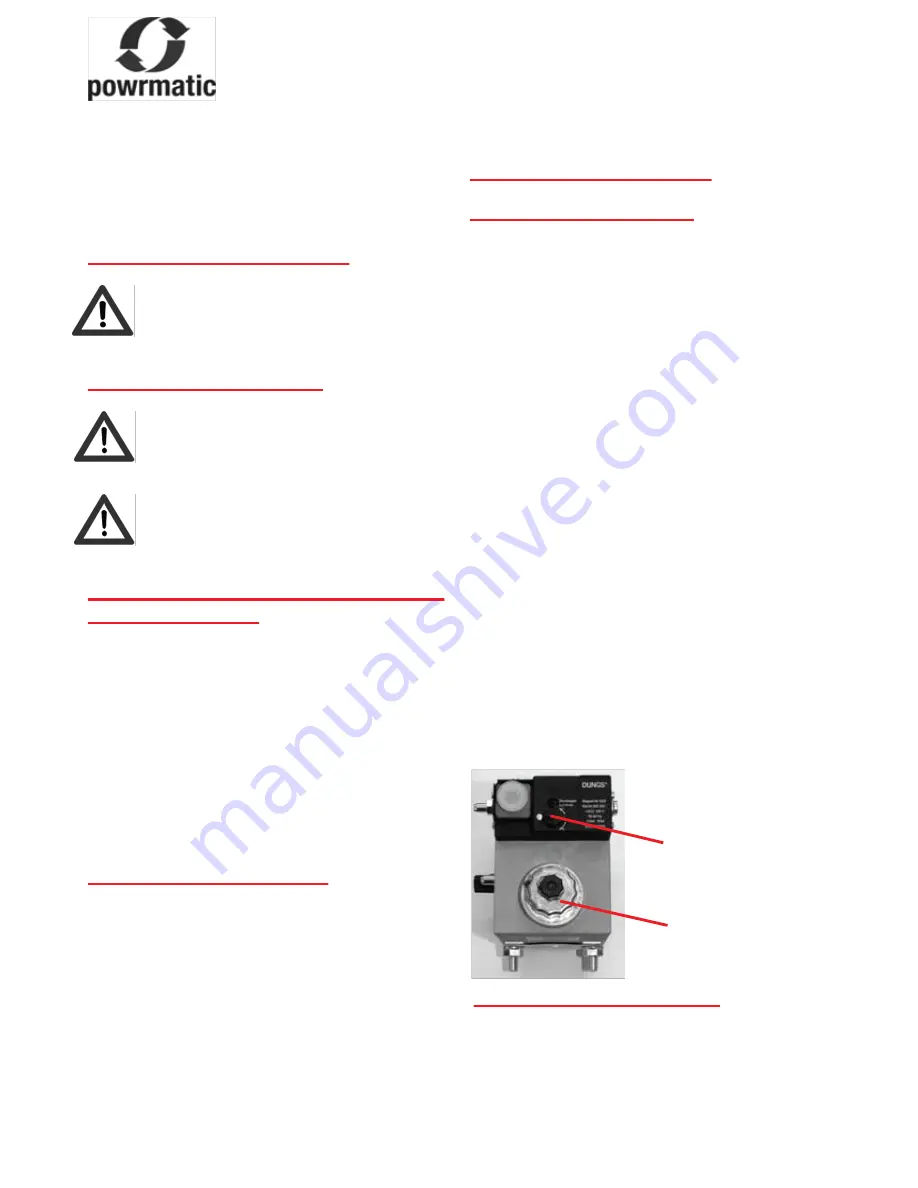 Powrmatic CPx30 User, Installation And Servicing Instructions Download Page 18