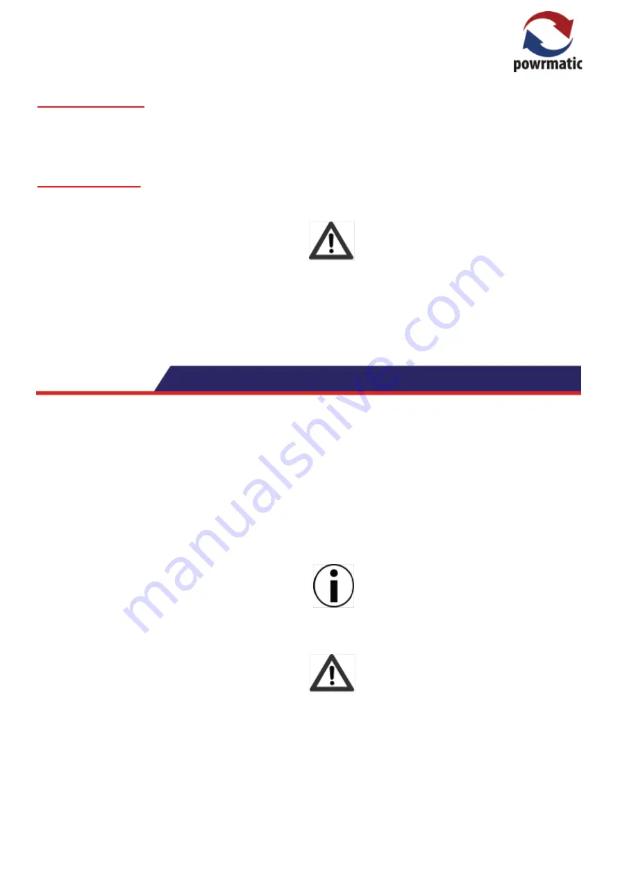 Powrmatic NVx Series User, Installation And Servicing Instructions Download Page 5