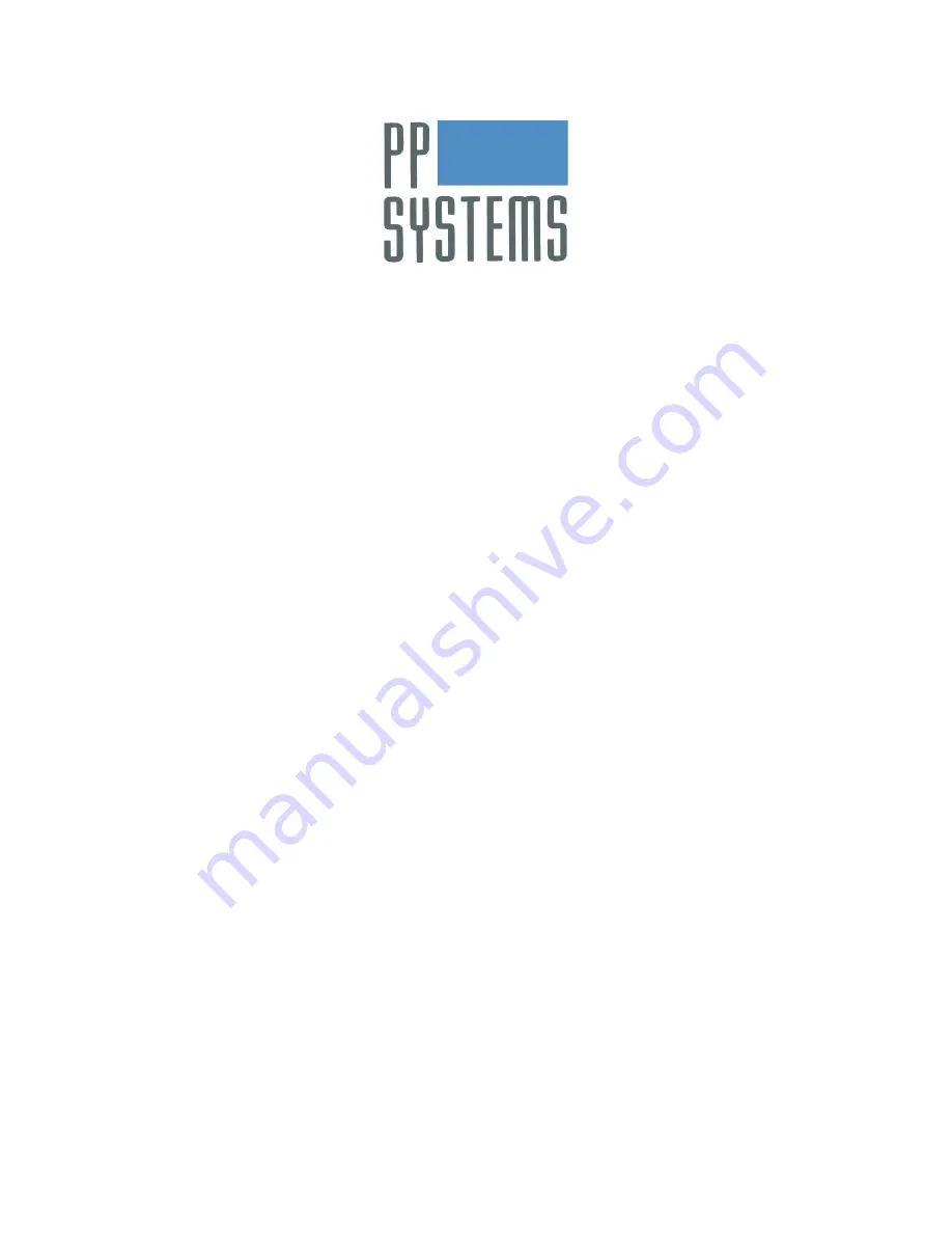 PP Systems CIRAS-2 Operator'S Manual Download Page 1