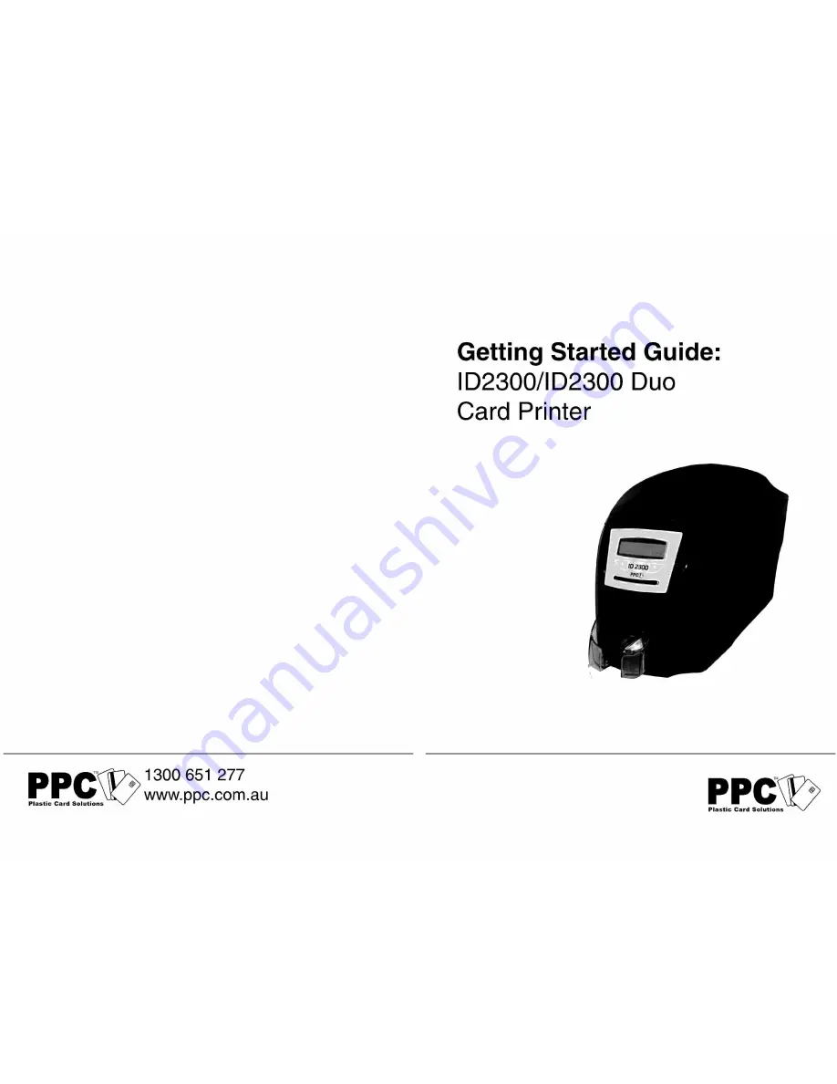 PPC ID2300 Getting Started Manual Download Page 1