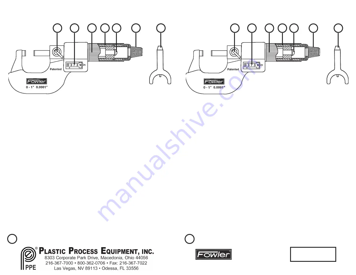 PPE Fowler 52-224 Series Скачать руководство пользователя страница 2