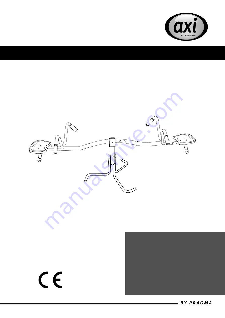 Pragma AXI ROTATING SEESAW Instruction Manual Download Page 1