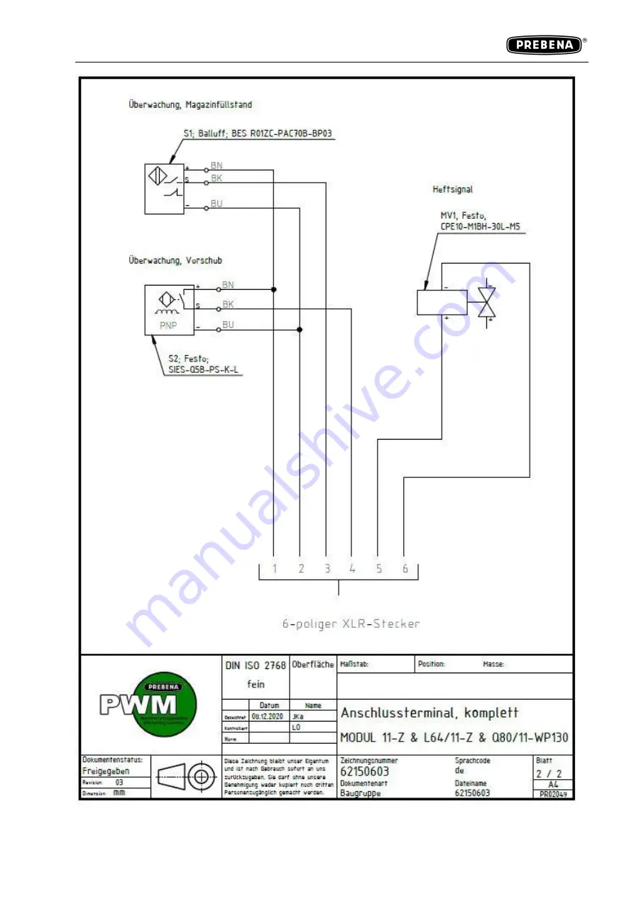 Prebena 11-WP130 Скачать руководство пользователя страница 26