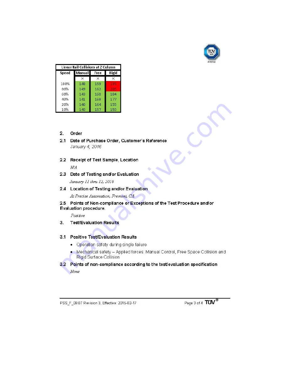 PreCise PF3400 Hardware Reference Manual Download Page 34