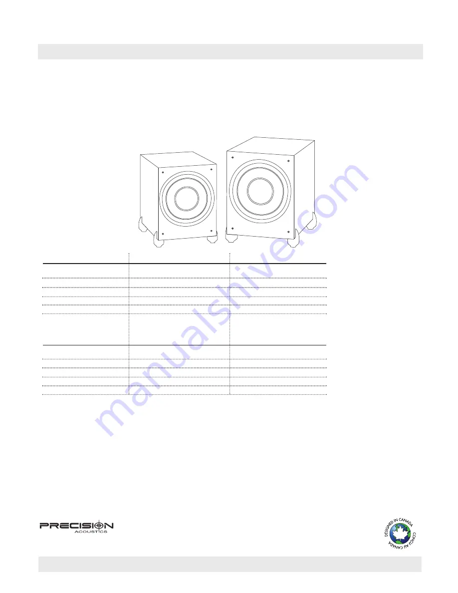 Precision Acoustics HD12S Скачать руководство пользователя страница 8