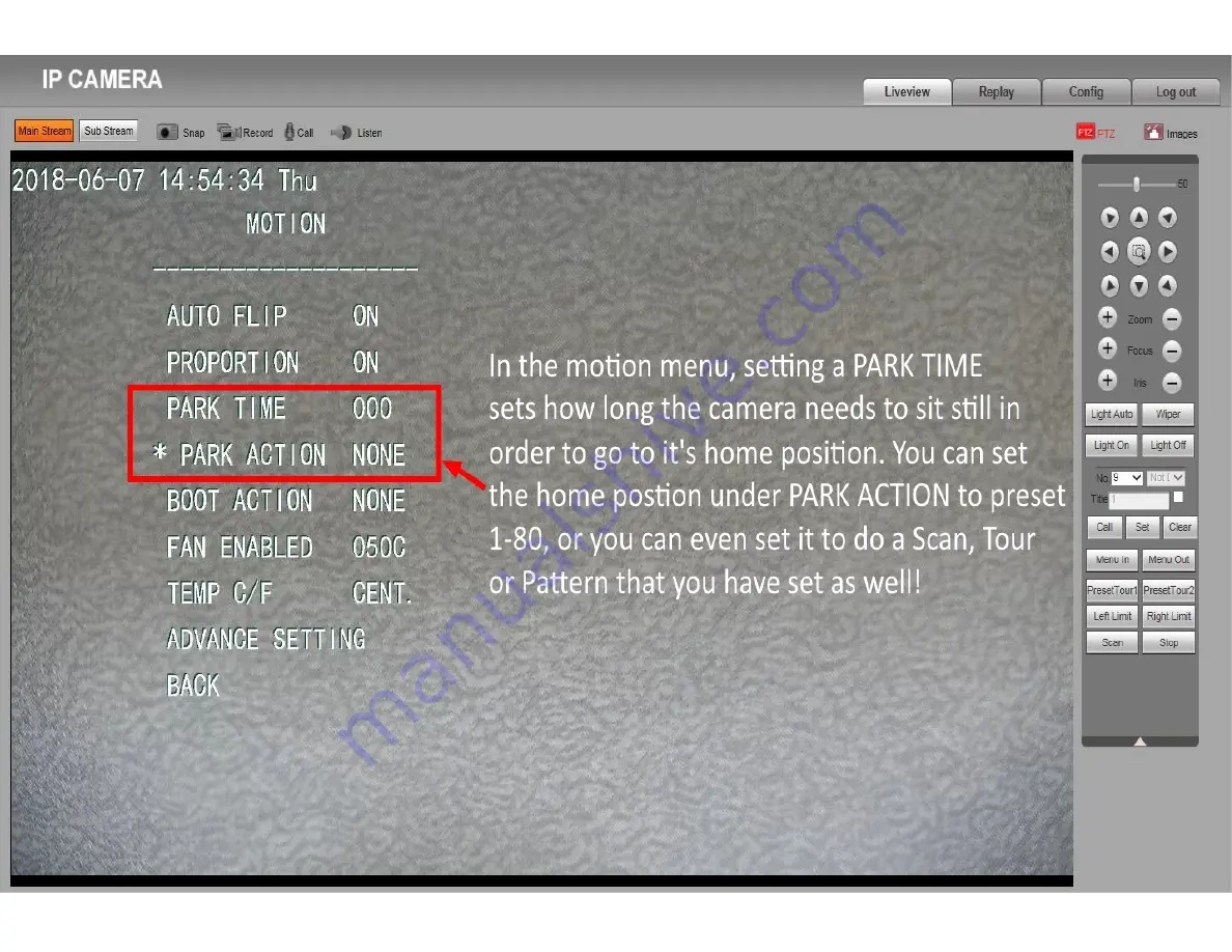 Precision CAM PTZ-IP-30X-TM Config Manual Download Page 19