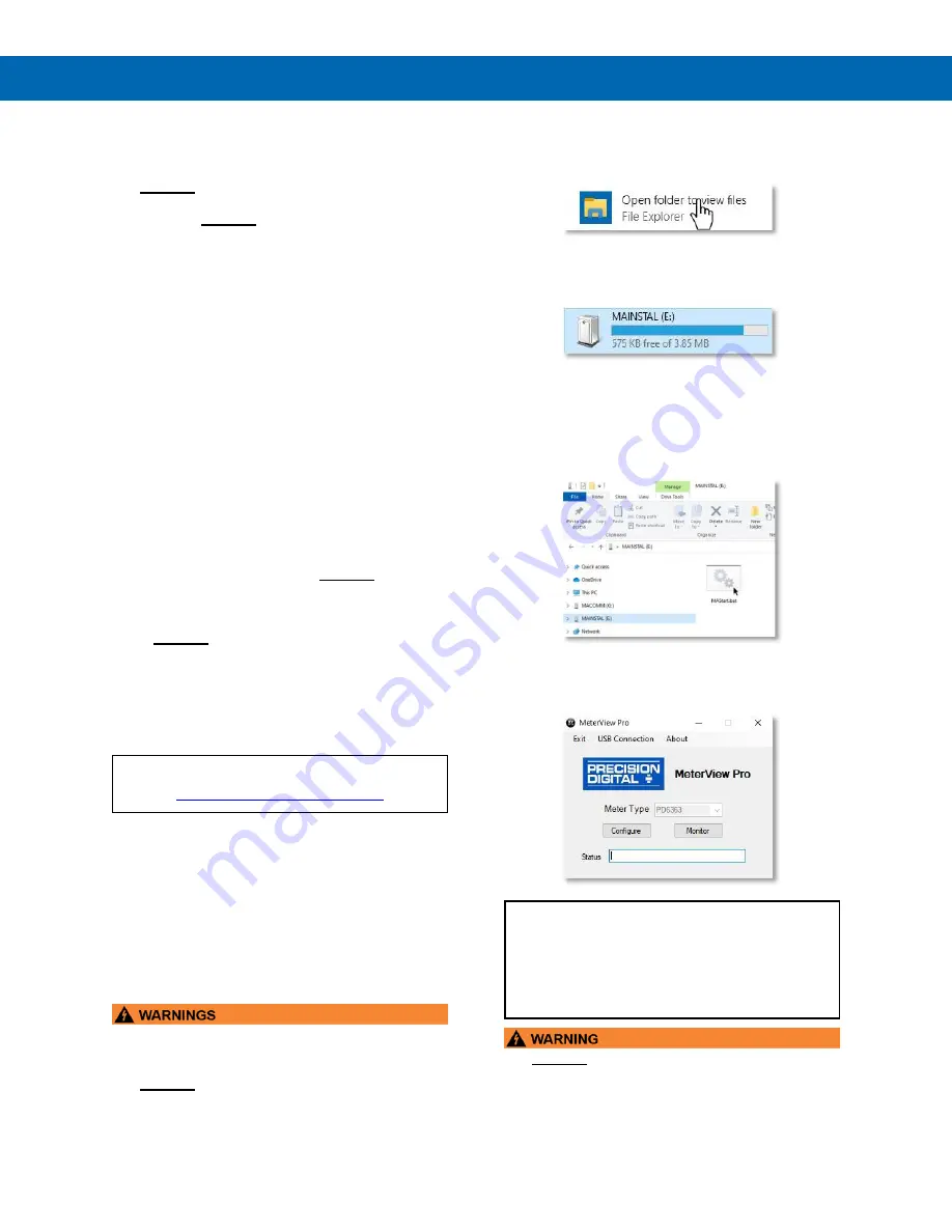 Precision Digital Corporation Helios PD2-6363 Instruction Manual Download Page 15