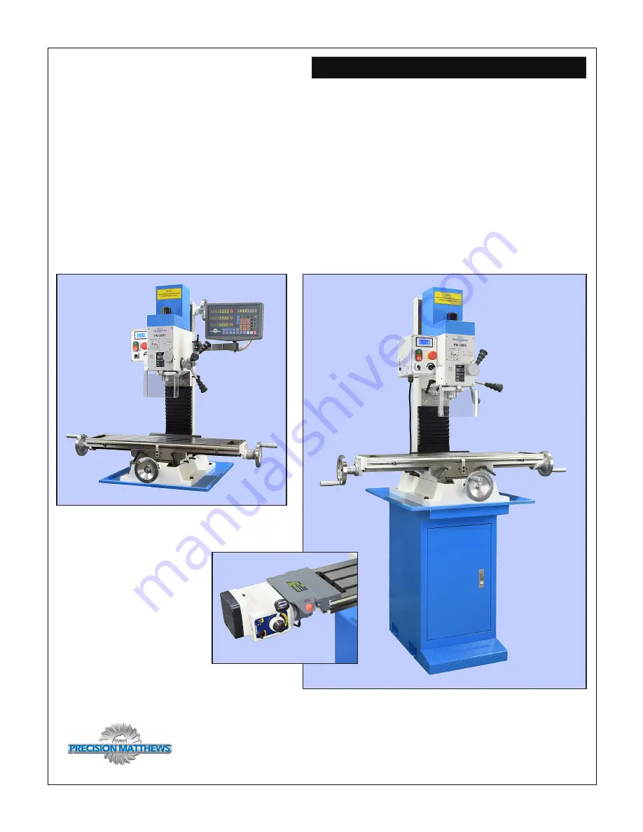 Precision matthews PM-30MV Скачать руководство пользователя страница 1