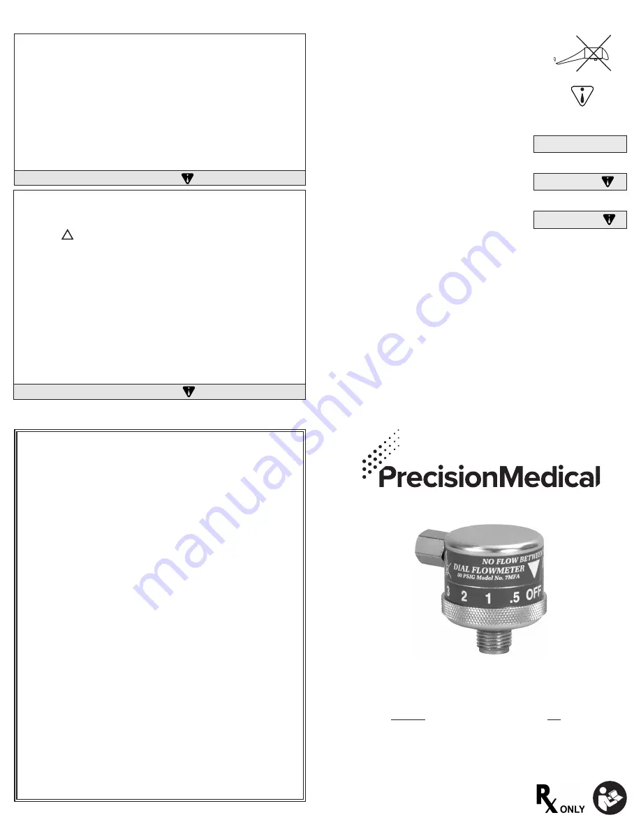 Precision Medical 7MFA1001 Скачать руководство пользователя страница 1