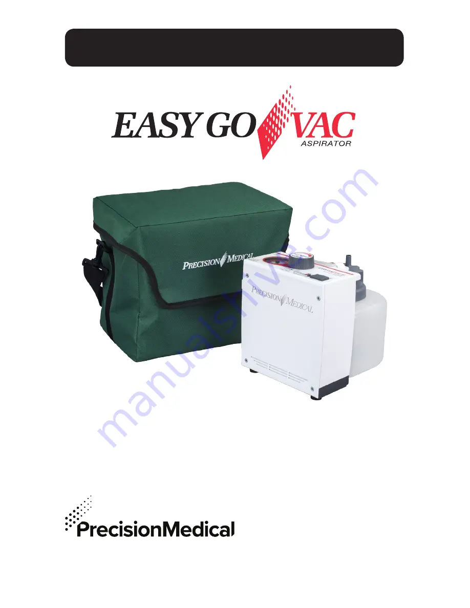 Precision Medical Easy Go Vac PM66 Series Скачать руководство пользователя страница 1