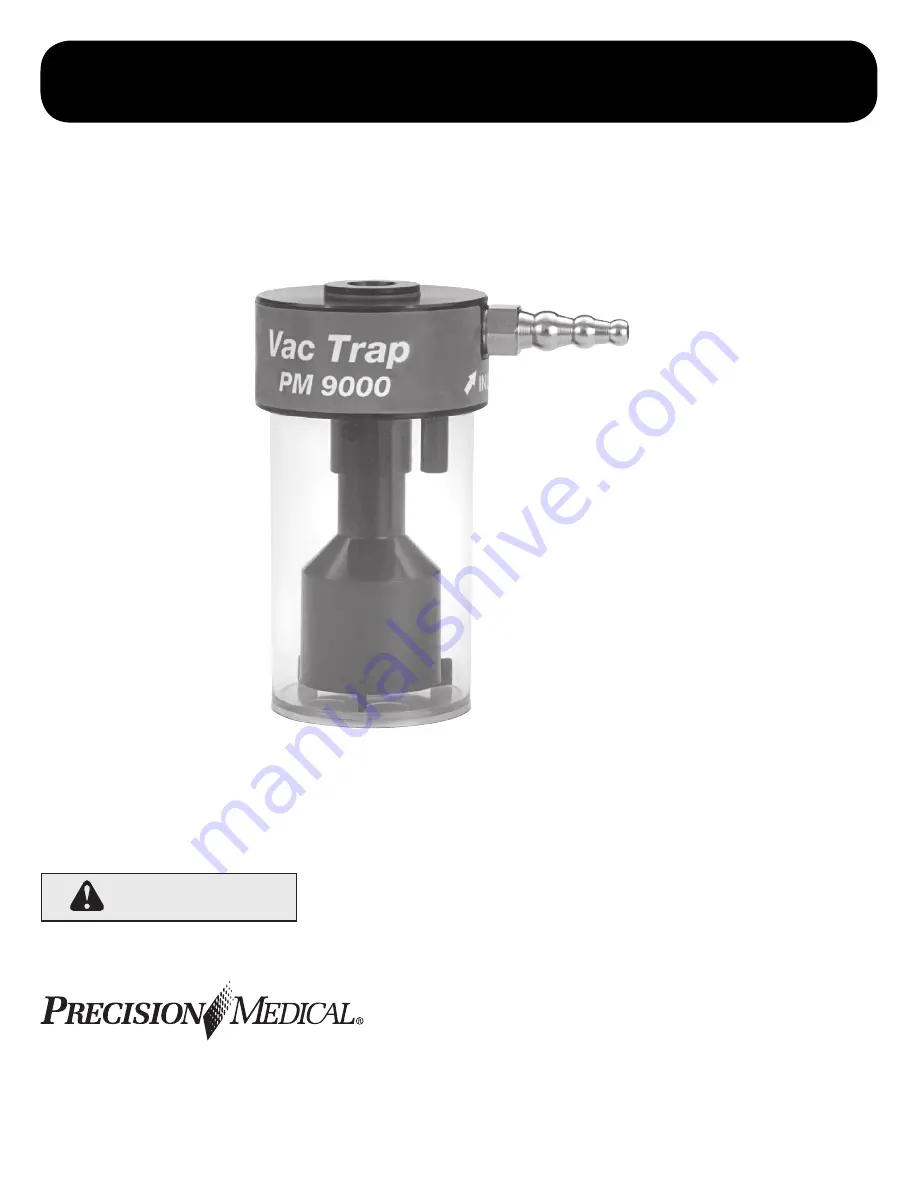 Precision Medical Vac Trap PM9000 User Manual Download Page 1