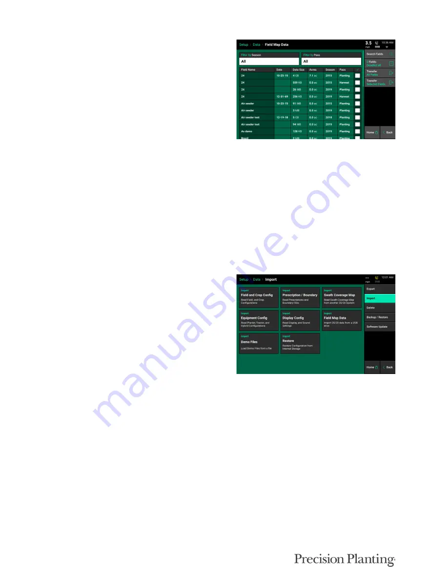 Precision Planting 20/20 SeedSense Operator'S Manual Download Page 55