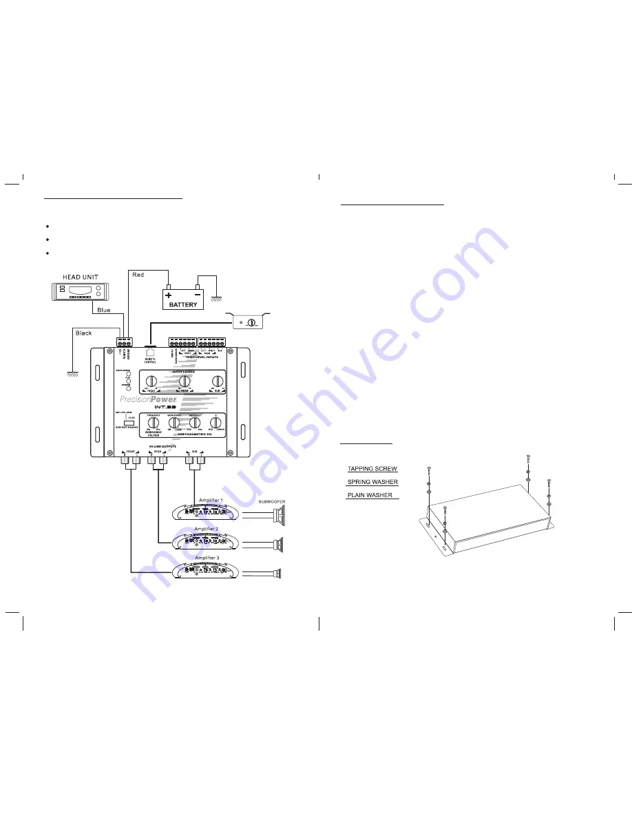 Precision Power INT.5B Owner'S Manual And Installation Manual Download Page 4