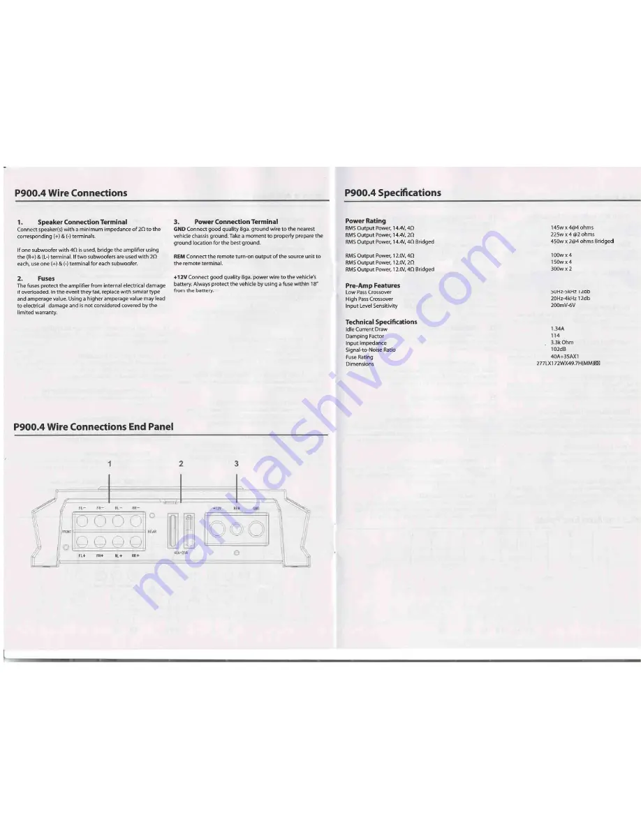 Precision Power P600.2 Owner'S Manual Download Page 6