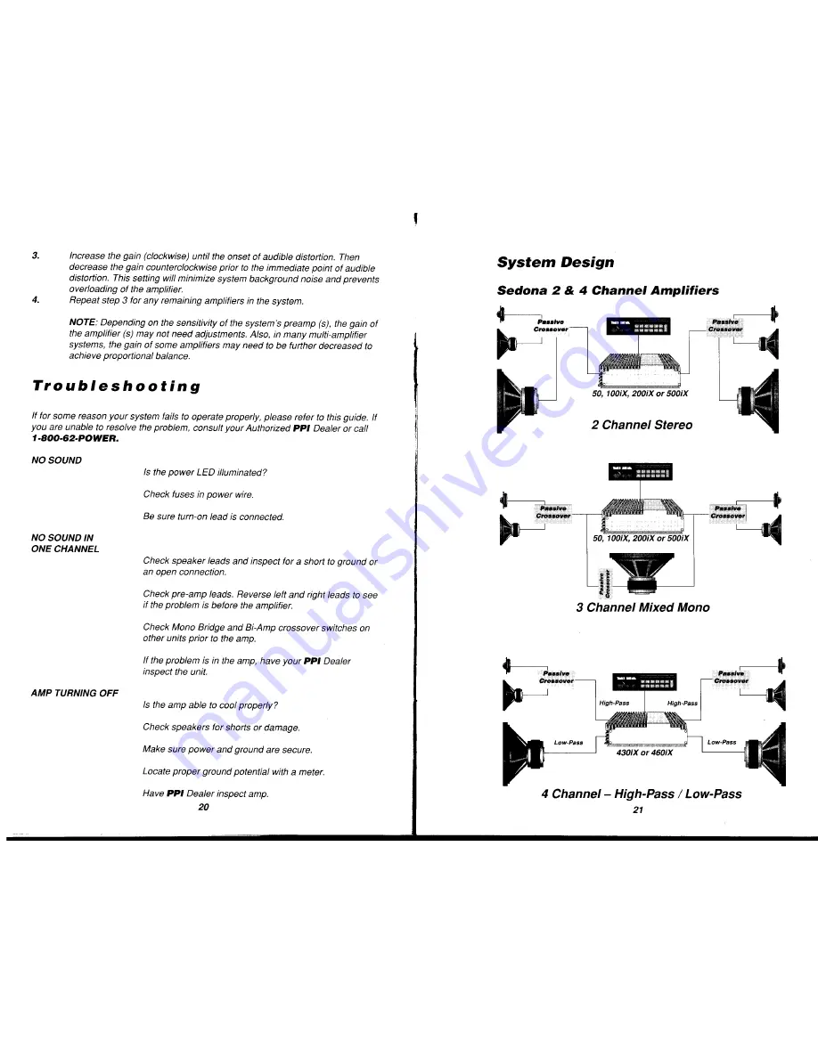 Precision Power Sedona 100iX Owner'S Manual Download Page 12