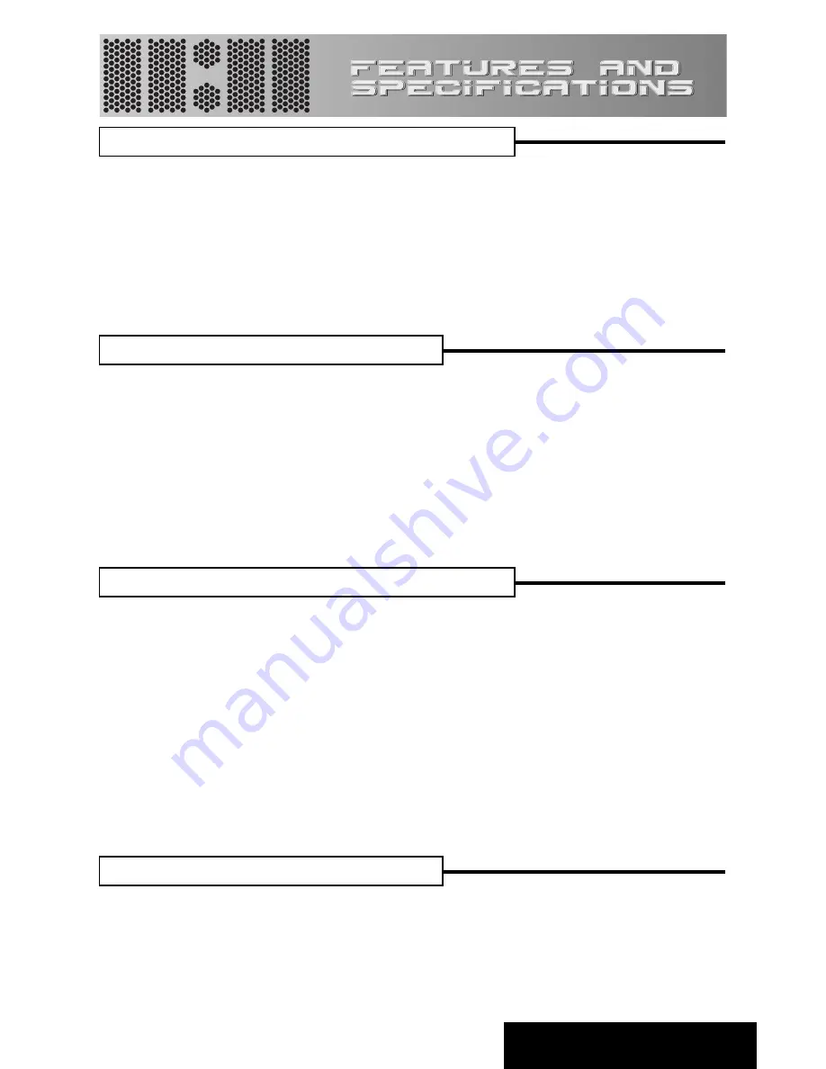 Precision Power TD 4100 Owner'S Manual Download Page 3