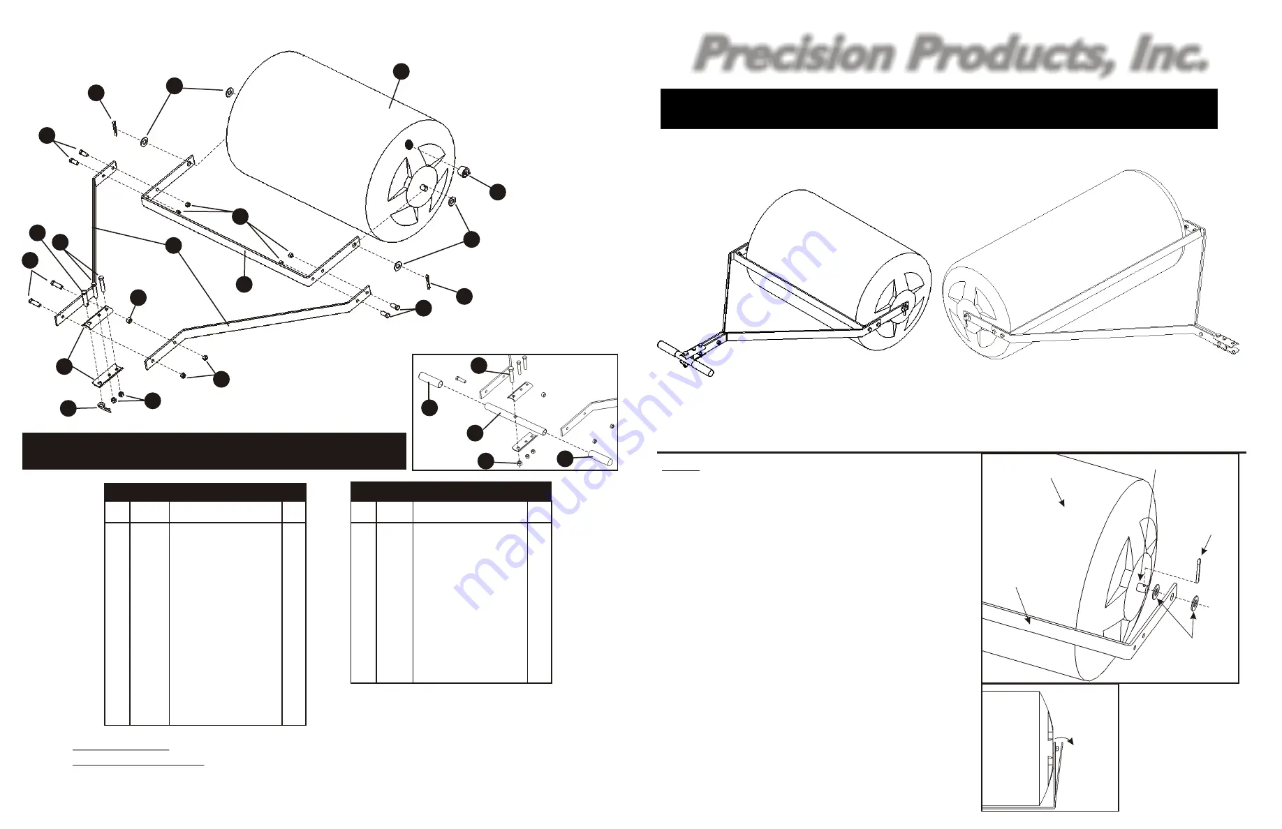 Precision Products PLR1836 Assembly Instructions Download Page 1