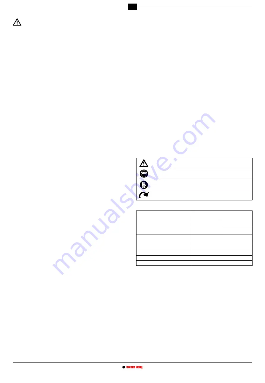 Precision Tooling Speed Sharp Star Owner'S Manual Download Page 63