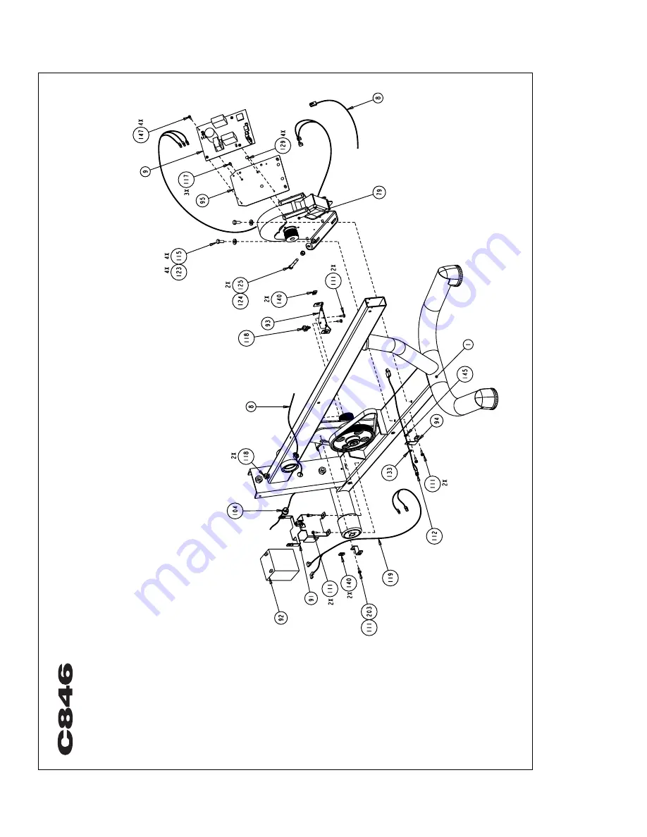 Precor Bicycle-mounted Child Seat C846 Скачать руководство пользователя страница 54