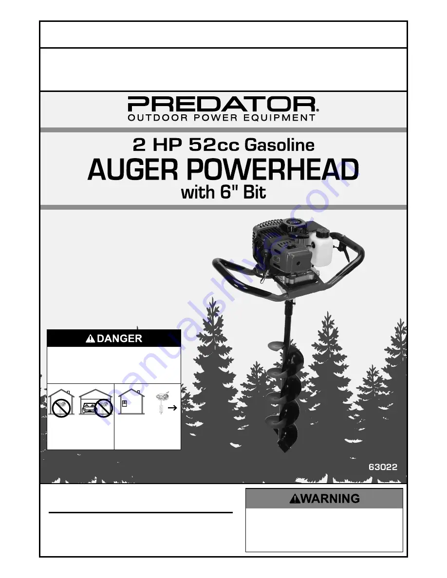 Predator 63022 Owner'S Manual & Safety Instructions Download Page 1