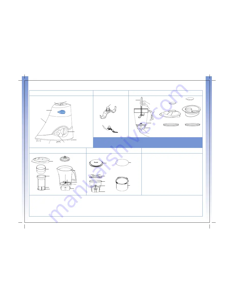 Preethi Blue Leaf Platinum Instruction Manual & Warranty Card Download Page 3