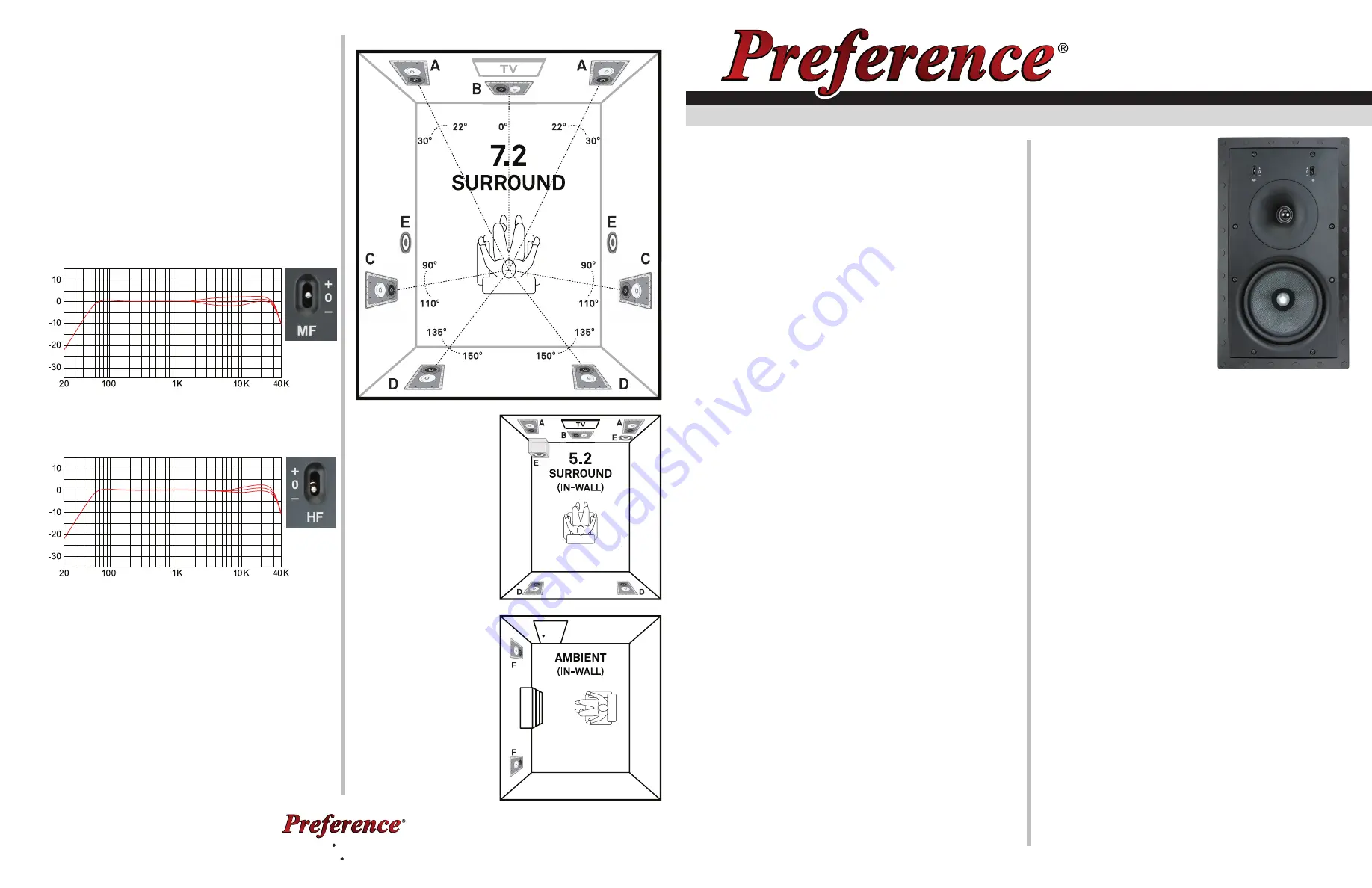 Preference K-W6LCRSd Скачать руководство пользователя страница 1