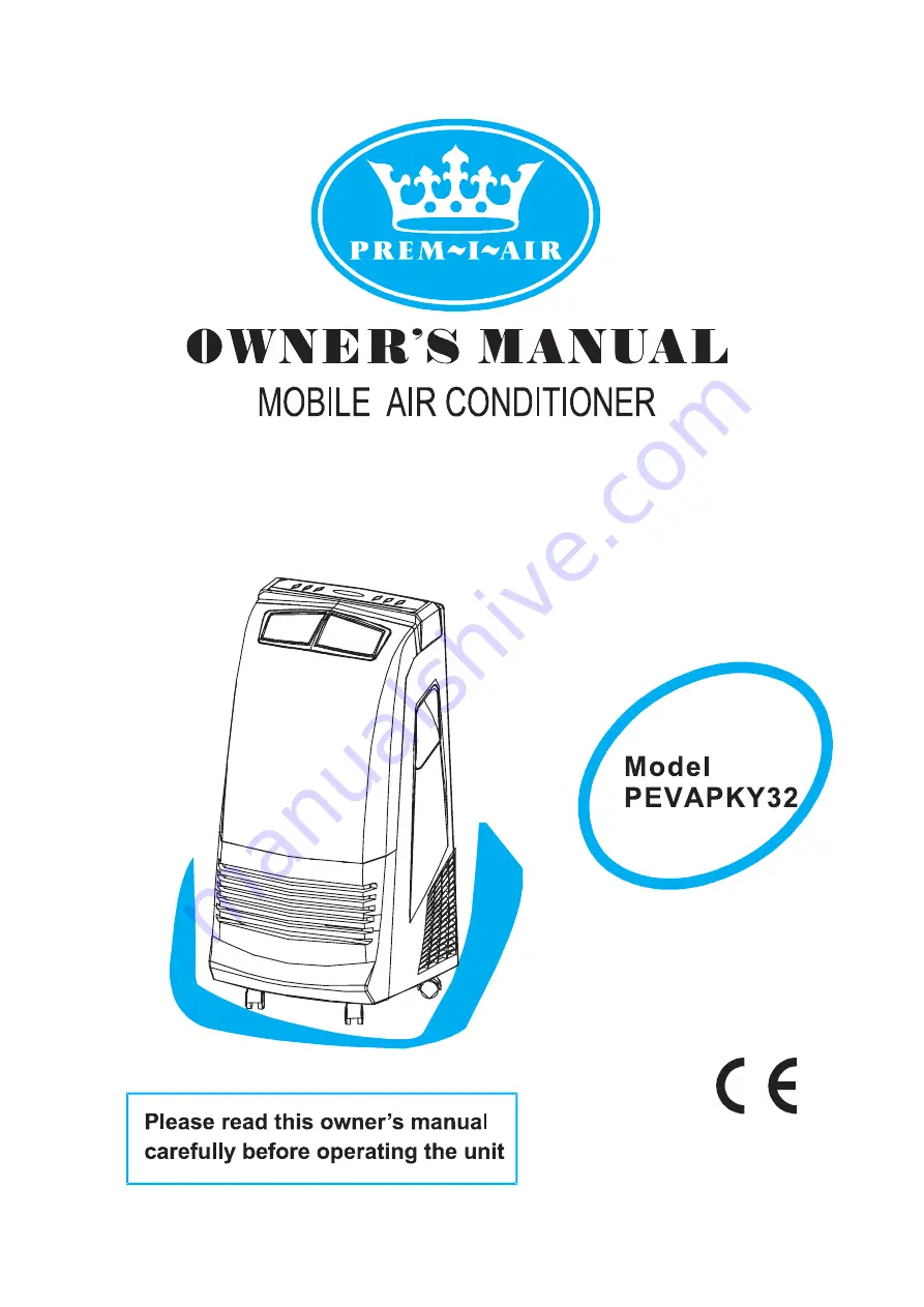 Prem-I-Air PEVAPKY32 Owner'S Manual Download Page 1