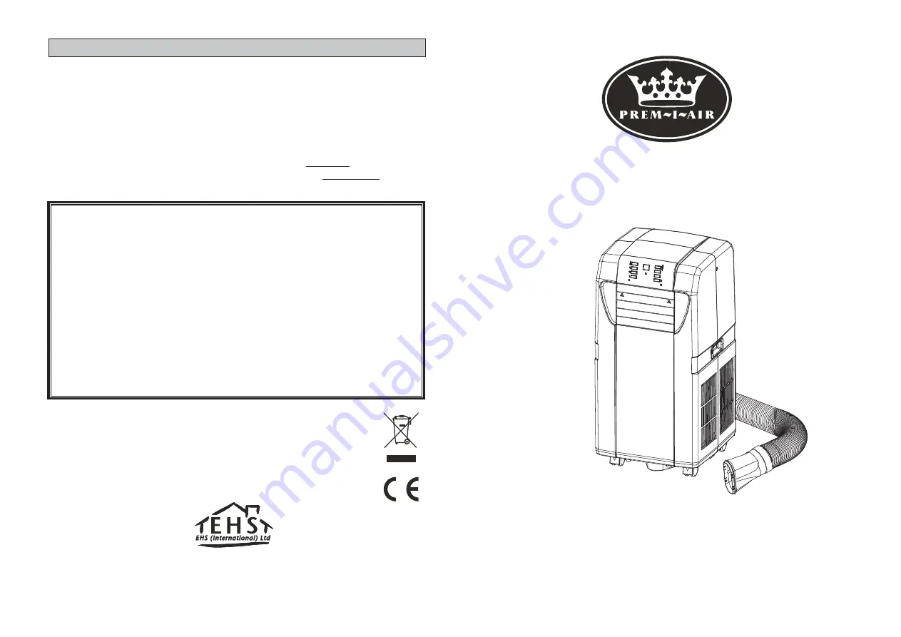 Prem-I-Air TC1046 Instructions Manual Download Page 1